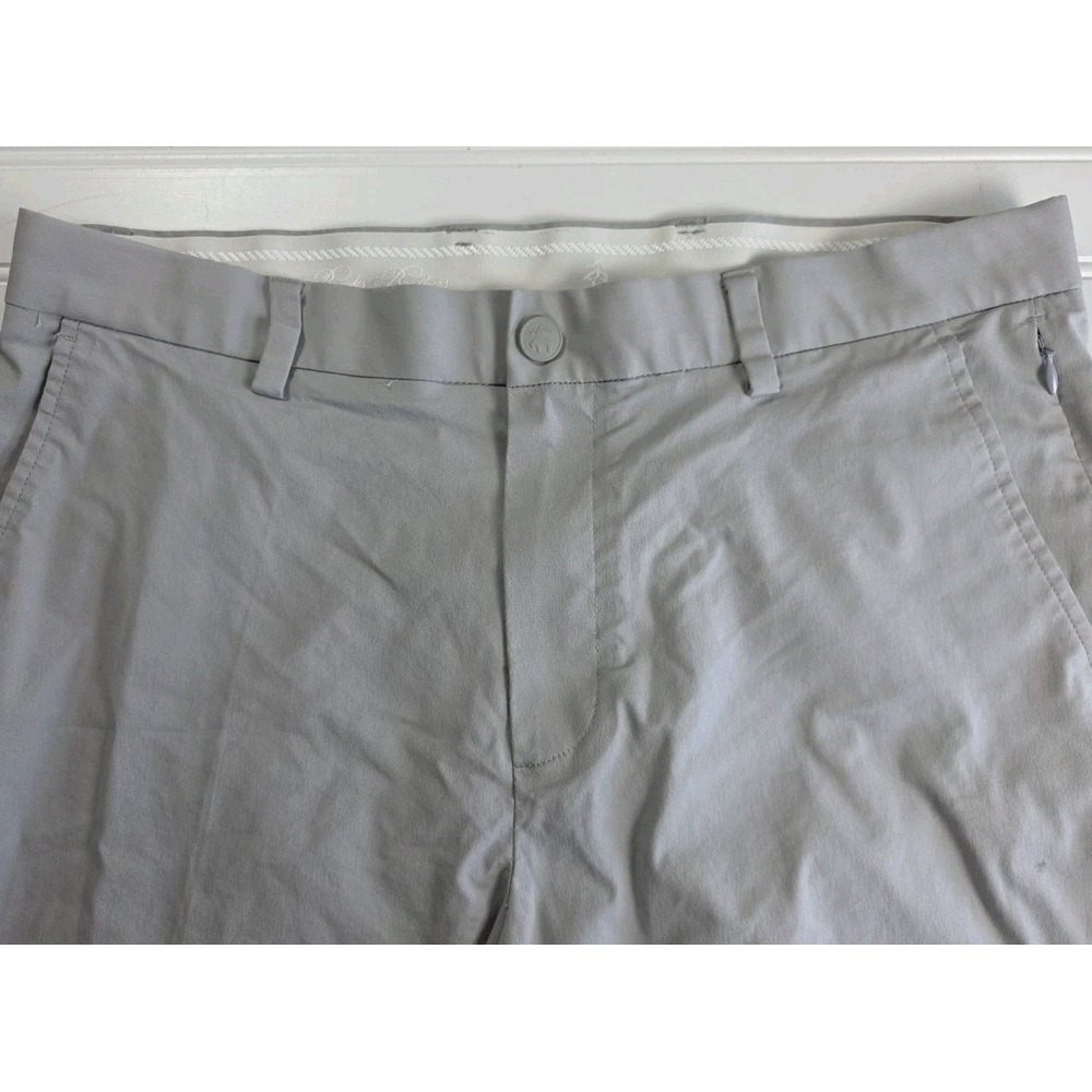 Brooks Brothers REGULAR Chino Gray STRETCH  MEN'S PANTS SIZE 34 X 32 GOLF LOGO